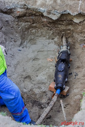 Установка кабельной соединительной муфты