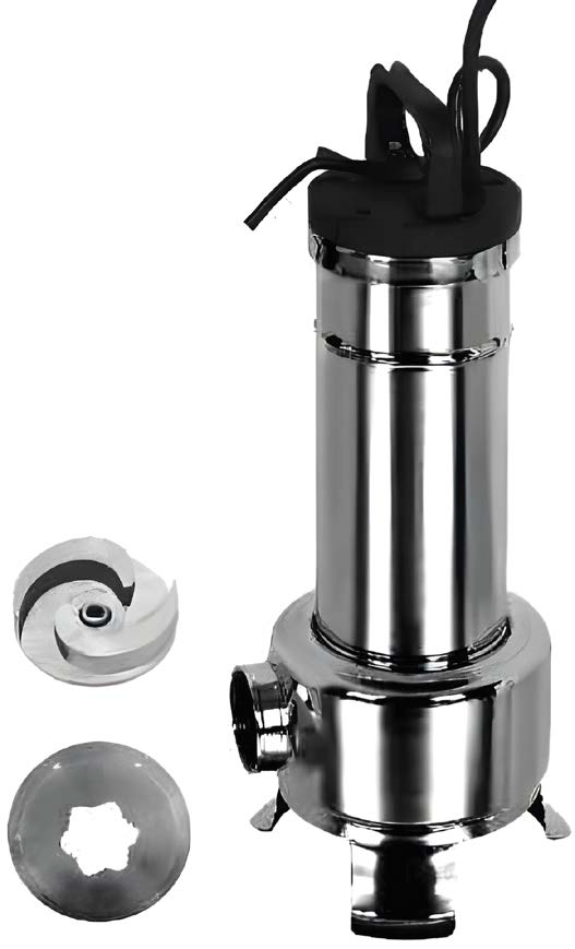 Насос SLC-2V-11DT, 1,1 кВт, вихревое раб. колесо с режущим механизмом, 3х380 В фото