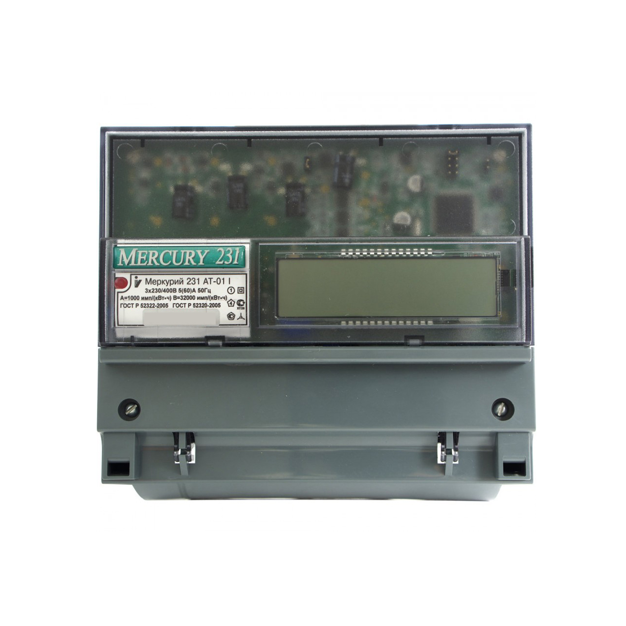 Электросчетчик Меркурий 231АТ-01I 3ф многотарифный  5(60)А с ЖКИ фото