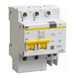 Автоматические выключатели дифференциального тока (АВДТ) 1-фазные