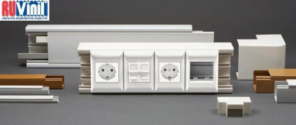 РКК-100х60 Кабель-канал "РУВИНИЛ" 100х60х2000мм белый (парапетный), упаковка 20 м фото