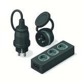 Вилки, розетки каучук