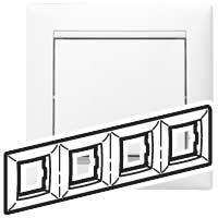 Рамка - Valena - 4 поста - горизонтальный монтаж - белый - арт. 774454 фото