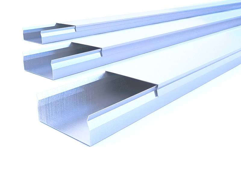 Лоток неперф. оцинк.  150х150, длина 2 м фото