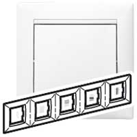 Рамка - Valena - 5 постов - горизонтальный монтаж - белый - арт. 774455 фото