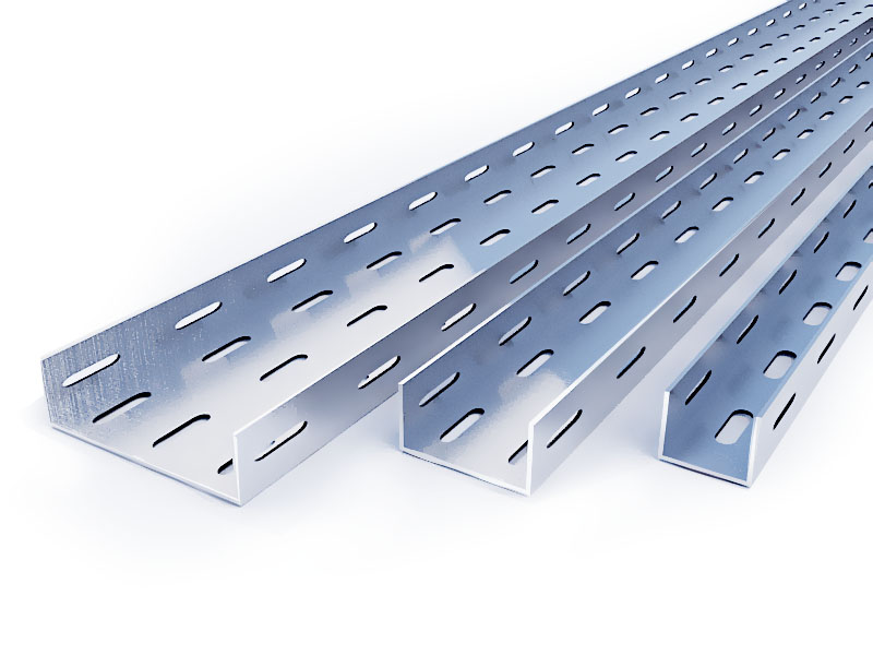 Лоток перф. оцинк. 150х100, длина 2 м фото
