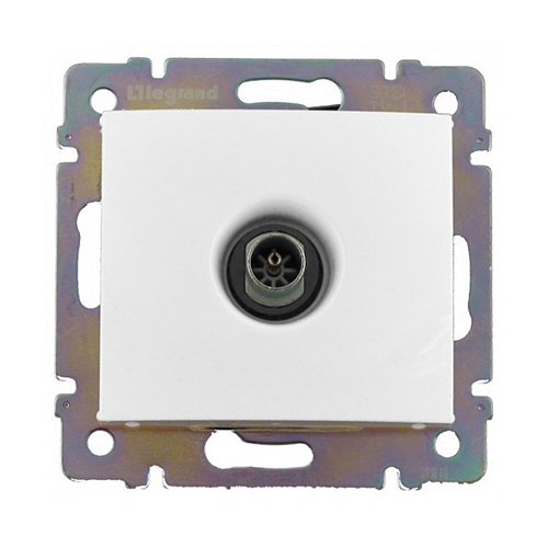 ТВ розетка - Valena - звезда - 1.5 дБ - 2400 МГц - белый - арт. 774429 фото