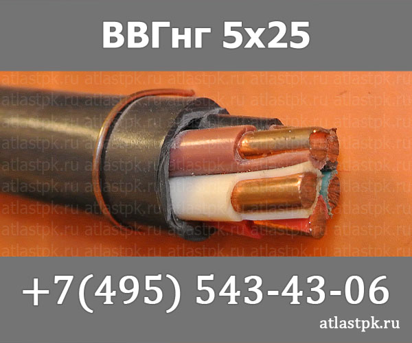 ВВГнг(А) 5 х 25 ок фото