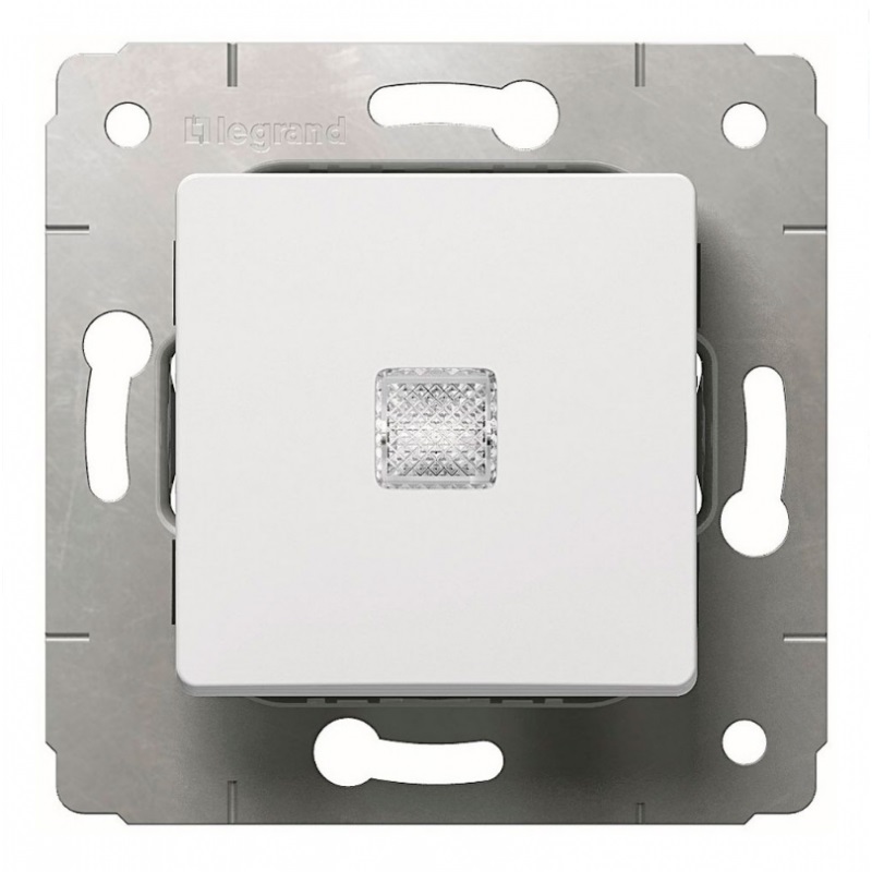 773626 Legrand Cariva Переключатель 2 напр. с подсв. Белый фото