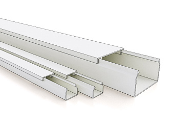 РКК-80х40 Кабель-канал "РУВИНИЛ" 80х40х2000мм белый (двойной замок), упаковка 36 м фото